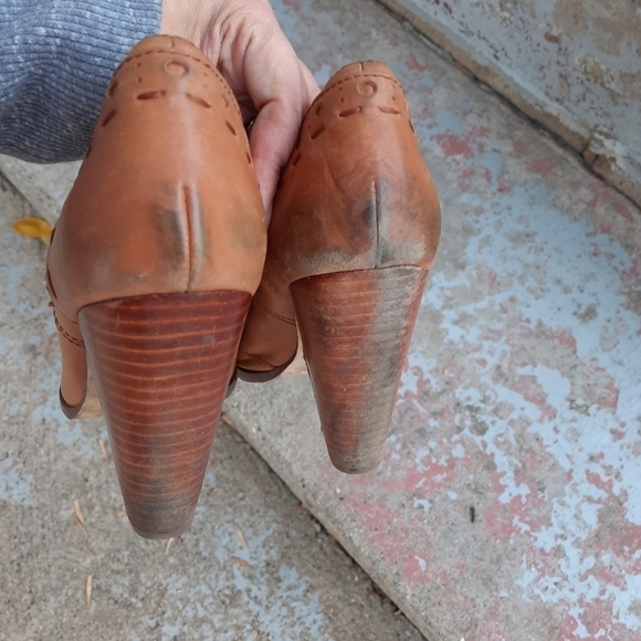 Seychelles anthro leather boots with bows + fringe size 8.5 - Picture 3 of 7